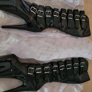 Very tall platform boots